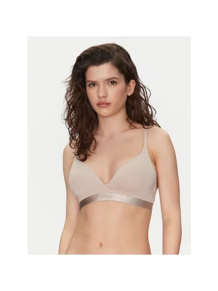 BOSS Trikotni nedrček bež