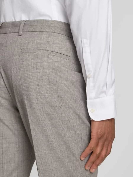 Spodnie garniturowe w kroju regular fit z domieszką S.oliver Black Label