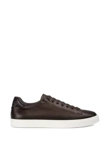 Sneakerși Doucal's cu șireturi din piele maro