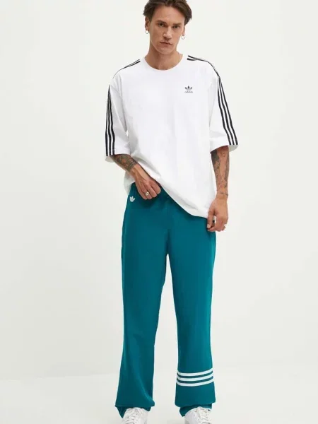Spodnji del trenirke adidas Originals Neuclassics turkizna