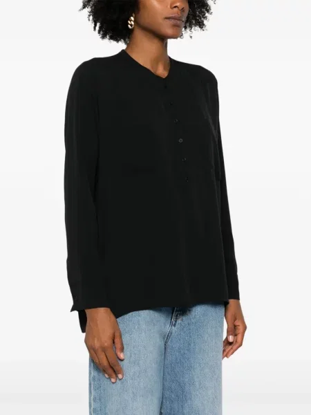 Šilkinė marškiniai Private 0204 juoda