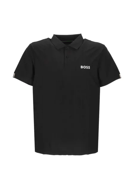 Tricou polo Boss cu imagine negru