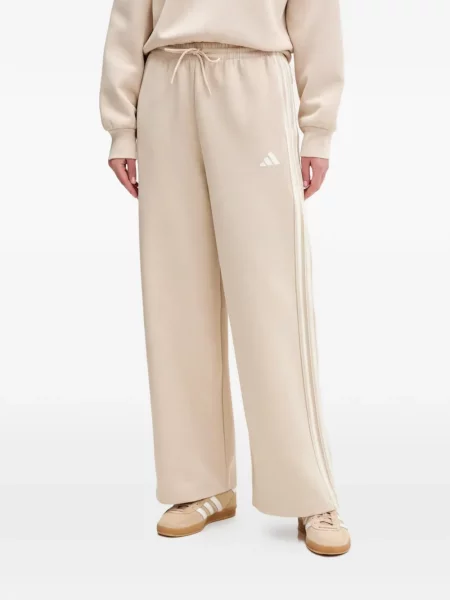 Pantaloni Adidas cu dungi cu autograf alergare albastru