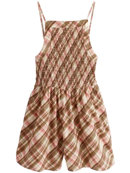 Next Kombinezon svijetlobež maslinasta / svijetlocrvena kaki