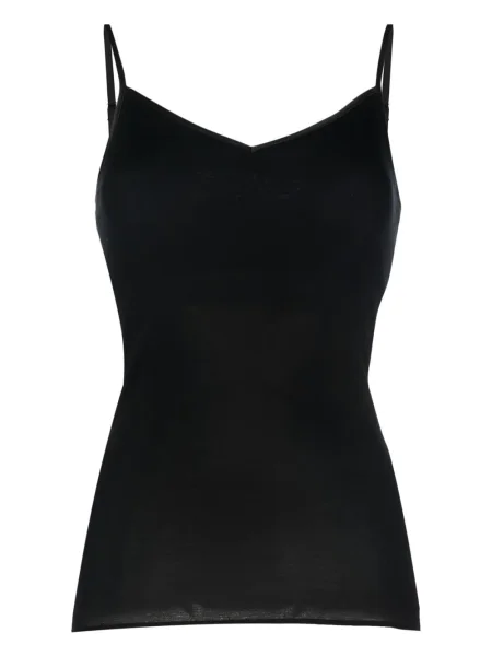 Podkoszulka Hanro z dekoltem w serek czarna