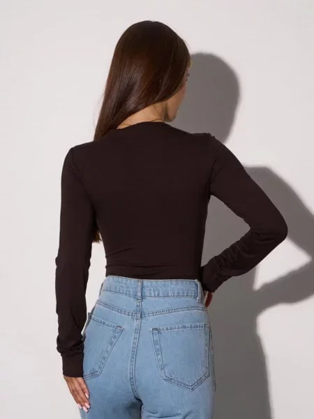 Боді ISSA Plus темно-коричневий коричневе