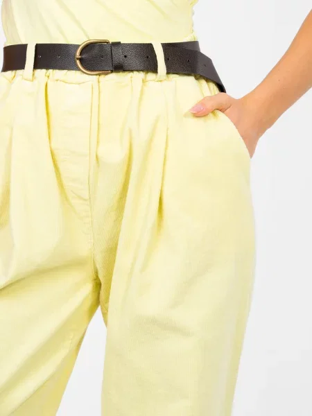 Hlače Italy Moda rumena