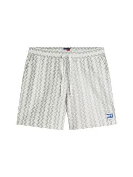Tommy Jeans Pantaloni verde pastel alb