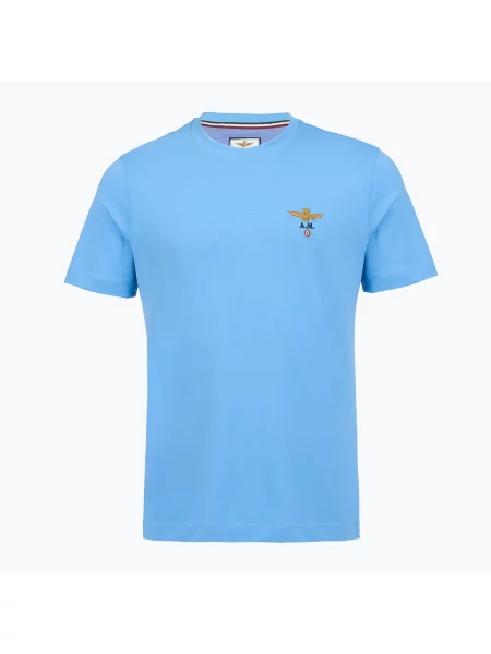 Tricou pentru bărbați Aeronautica Militare silver lake blue albastru
