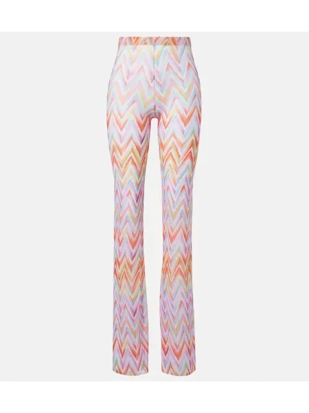 Pantaloni Missoni cu imagine din tul