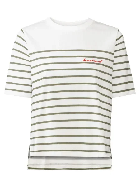 LASCANA Tricou oliv / roșu neon alb