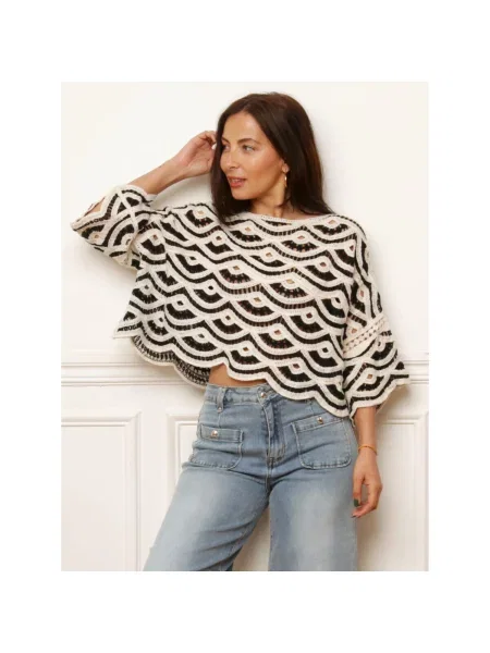 Top La Modeuse negru