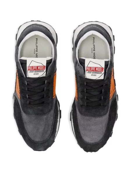 Sneakerși Philippe Model Paris din piele de căprioară gri