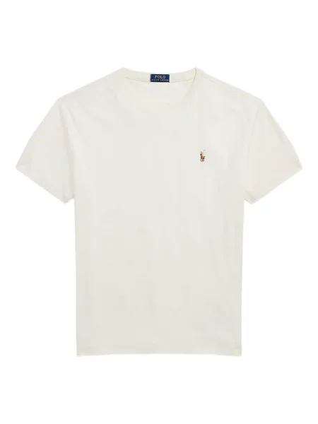 Дълго мрежеста тениска Polo Ralph Lauren с кръгло деколте зелено