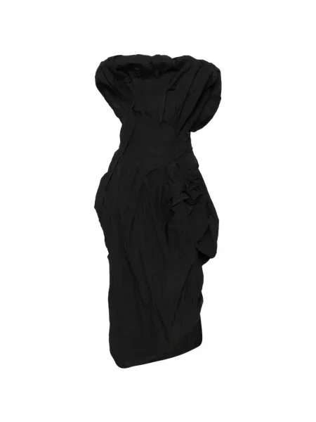 Rochie midi Magda Butrym cu volane negru