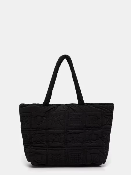 Τσάντα Nanushka SOFT TOTE μαύρο