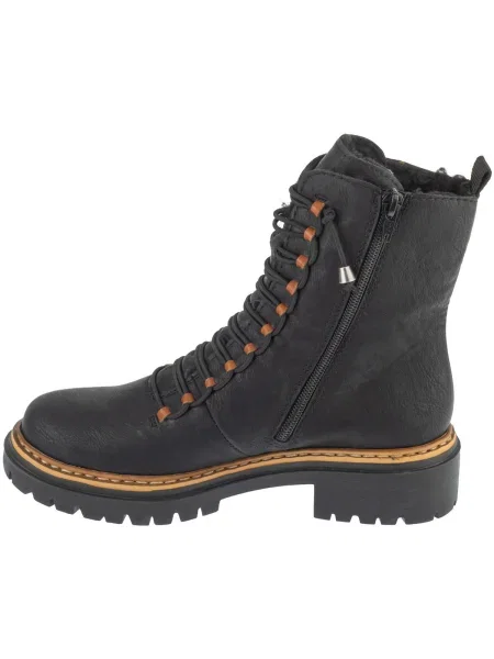 Botine Rieker cu șireturi negru