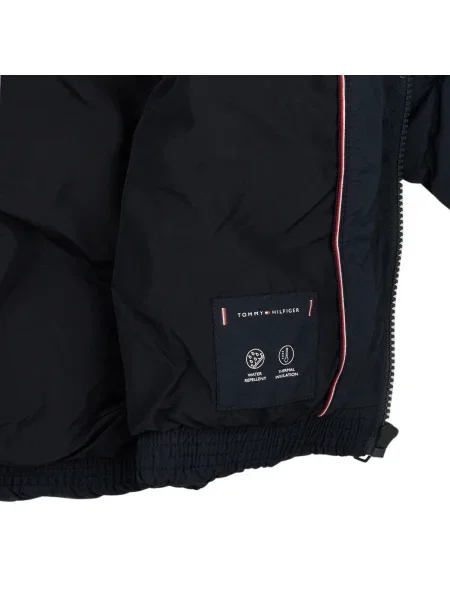 Geacă cu puf copii Tommy Hilfiger albastru
