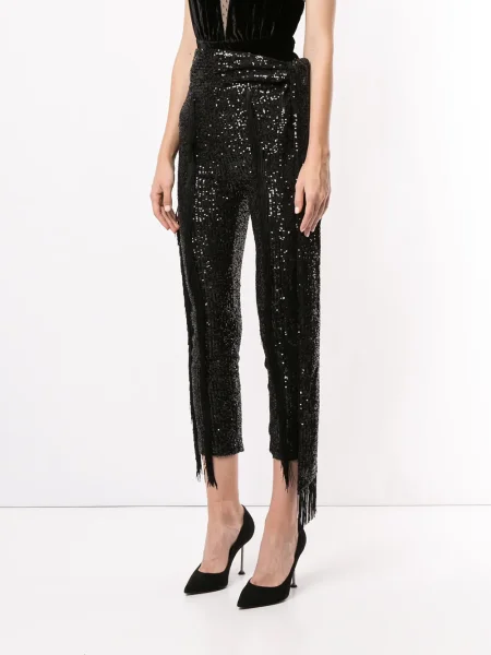 Pantaloni Christian Pellizzari cu paiete negru