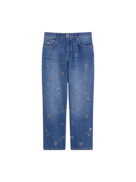 Jeansy Weekend Max Mara niebieskie