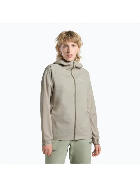 Ветроустойчиво яке Prelight Octa на Jack Wolfskin за жени бежово