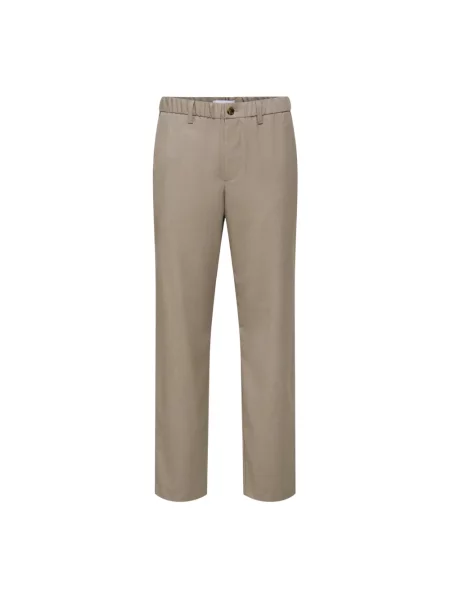 Spodnie Only & Sons z twillu beżowe