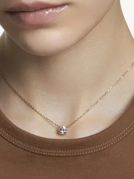 Naszyjnik Swarovski żółty
