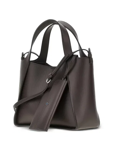 Geantă shopper Stella Mccartney cu autograf maro