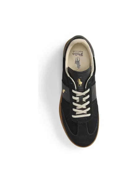 Sneakersy Polo Ralph Lauren skórzane niebieskie