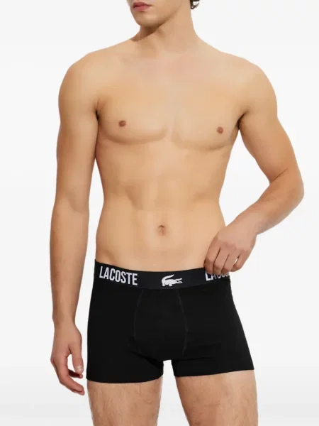 Boxeri Lacoste cu autograf negru