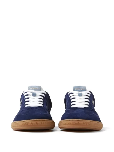 Szarvasbőr sneaker Versace autogrammal kék