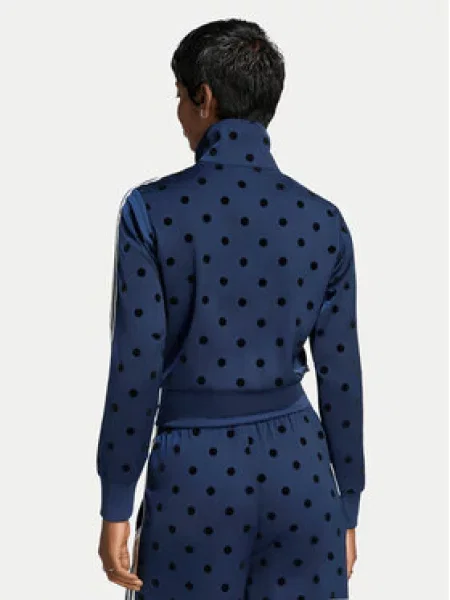 Adidas Pulóver Satin Polka Dots Tt Track Top kék
