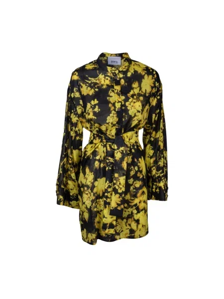 Wielobarwność sukienka koszulowa Erika Cavallini elegancka