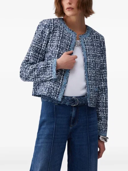 Bukiecik kurtka Liu Jo pleciona niebieska