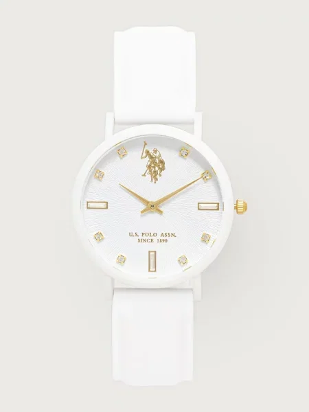 U.S. Polo Assn. zegarek LUCY CRYSTAL beżowy