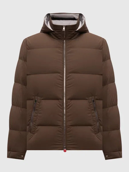 Пуховик Kiton коричневий