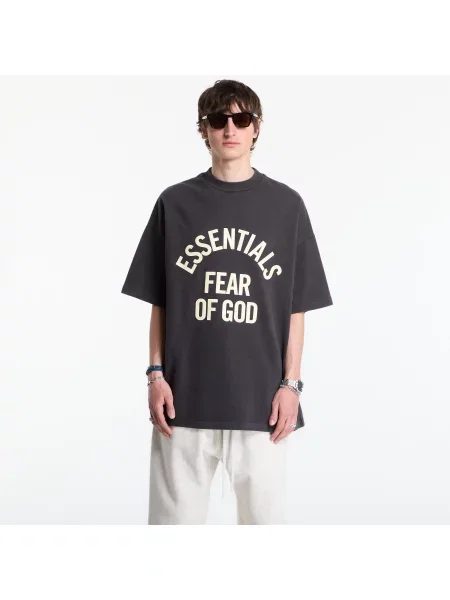 Tricou Fear of God Essentials Campus Short Sleeve Tee Faded Black S negru