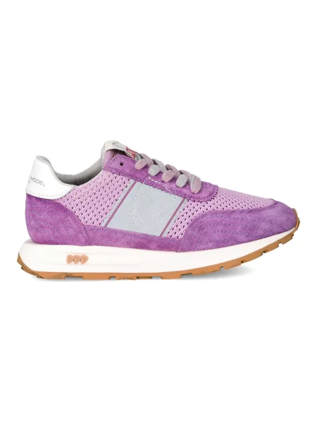 Buty do biegania Philippe Model skórzane do biegania fioletowe