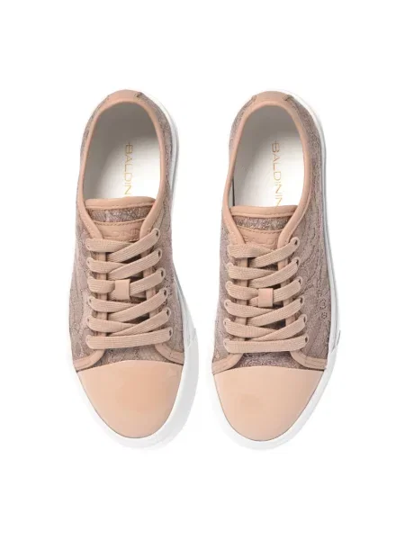 Sneakersy Baldinini skórzane beżowe