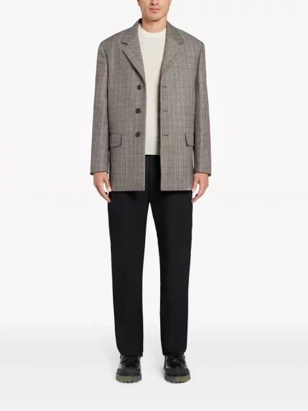 Vilnonis megztinis Jil Sander apvaliu kaklu