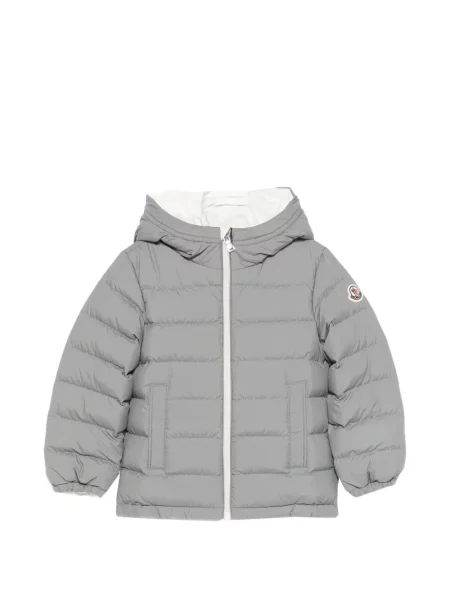 Dětska péřová bunda Moncler Enfant šedá