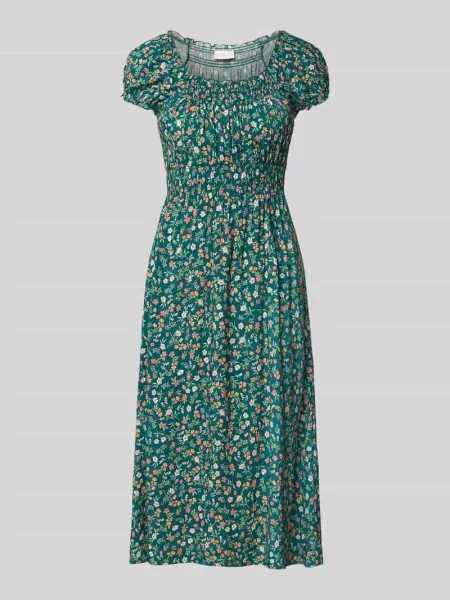 Sukienka midi z z detalami ze smocku Apricot zielona