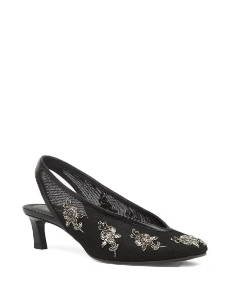 Pantofi cu toc Fendi slingback negru
