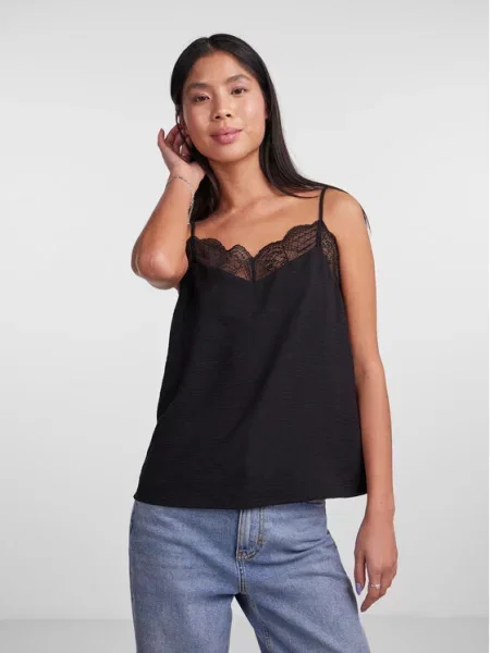 PIECES Bluza TIFFANY' crna