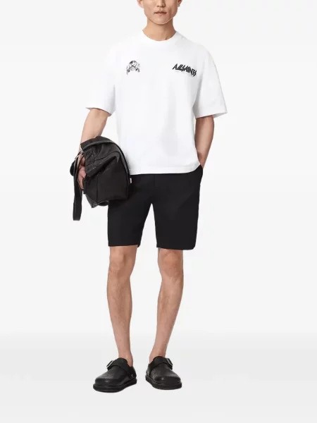 Tricou Allsaints cu imagine alb