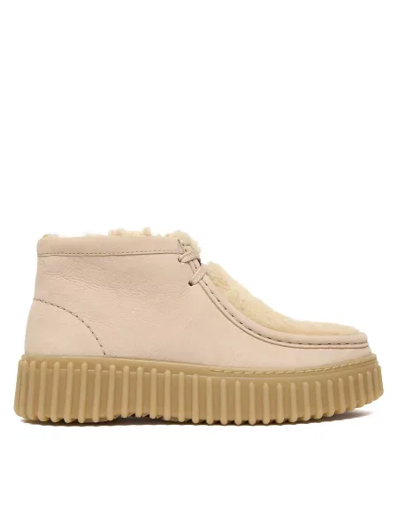 Kotníková obuv Clarks Torhill Moss béžová