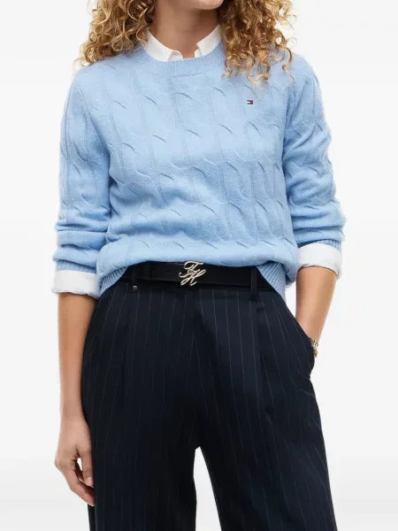 Pulover Tommy Hilfiger de lână albastru
