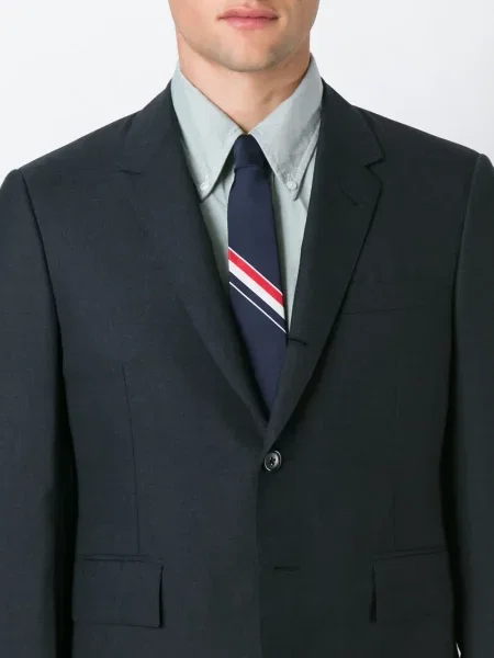 Dryžuotas kaklaraištis Thom Browne mėlyna