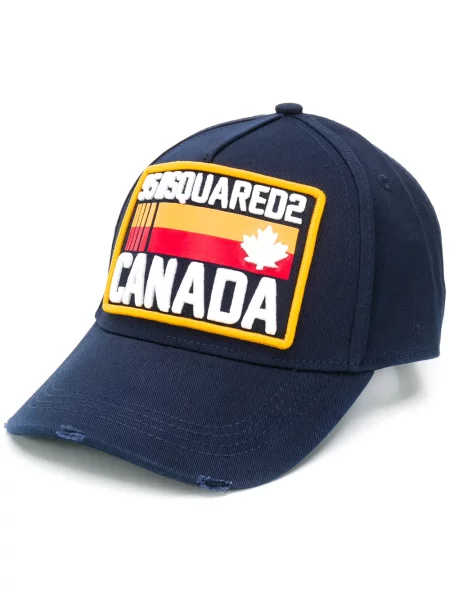 Șapcă Dsquared2 cu autograf albastru