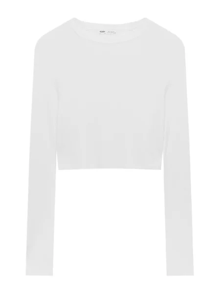 Pull&Bear Pulover alb